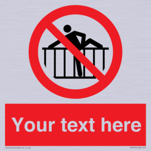 Custom prohibition do not cross barrier